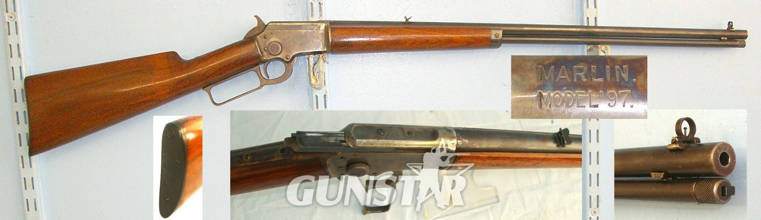 Post 1905-1922 Marlin USA Model 97 (1897) .22 Long Rifle Calibre Lever Action Carbine With Tube Magazine **COCKS & DRY FIRES**UK 2015 DEACTIVATION**Sn 23633:3 lever action rifle Lever Action None Rifle in 