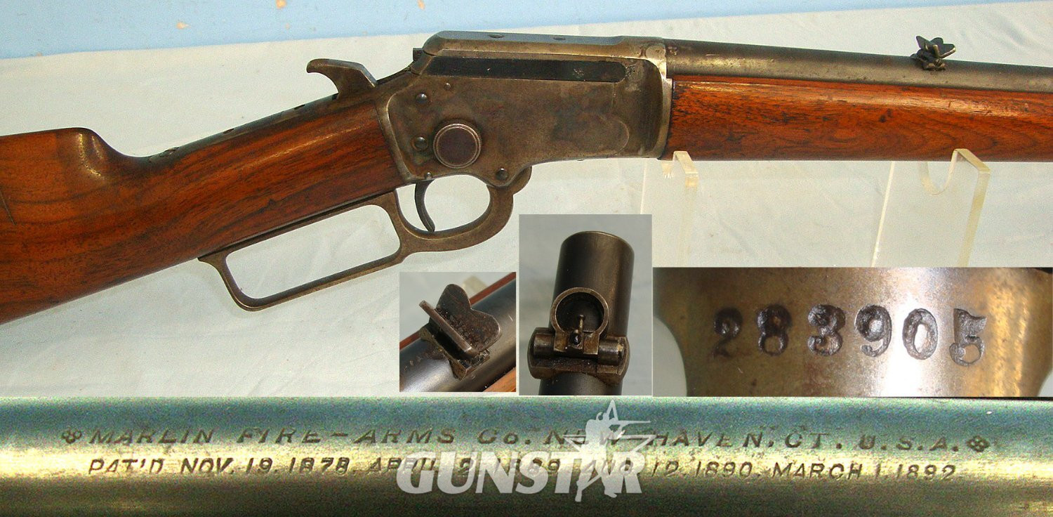Post 1905-1922 Marlin USA Model 97 (1897) .22 Long Rifle Calibre Lever Action Carbine With Tube Magazine **COCKS & DRY FIRES**UK 2015 DEACTIVATION**Sn 23633:3 lever action rifle Lever Action None Rifle