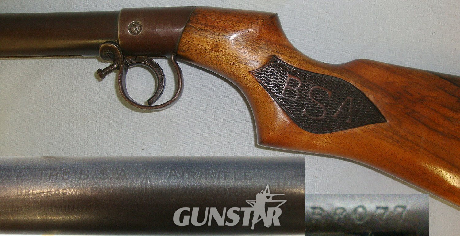 1932-1939 BSA 'Breakdown Pattern’ .177 Calibre Break Action Air Rifle With ‘B’ Prefix Serial Number. Sn 23159 air rifle .177