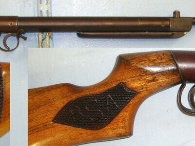 1932-1939 BSA 'Breakdown Pattern’ .177 Calibre Break Action Air Rifle With ‘B’ Prefix Serial Number. Sn 23159 air rifle .177
