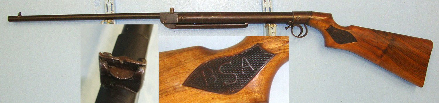  1932-1939 BSA 'Breakdown Pattern’ .177 Calibre Break Action Air Rifle With ‘B’ Prefix Serial Number. Sn 23159 air rifle .177
