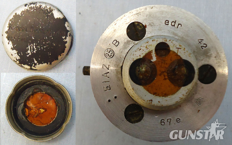 INERT DEACTIVATED, WW2, 1942 Dated German No25B Bomb Fuse And Bakelite Transit Container. - O 1690 INERT DEACTIVATED, WW2, 1942 Dated German No25B Bomb Fuse And Bakelite Transit Container. - O 1690  Other Ammunition in 