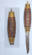 Swedish Folding/Barrel Knife with Carved Grip. ED 888. Knive