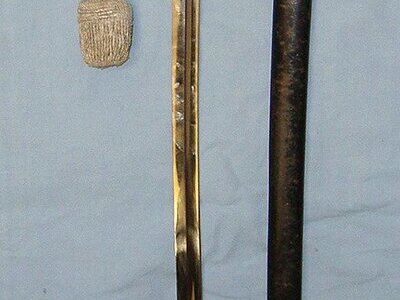 UNUSUAL**UNATTRIBUTED PUMA SOLINGEN PATTERN**WW2 Era Nazi German Army Officer's Dress Sword, Leopard’s Head Pommel With Red Jewelled Eyes, Scabbard & Officer’s Bullion Cord With Portepee. Sn 23174:34 Sword