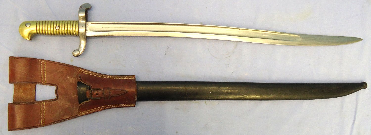 French, M1842/59 Bayonet and Scabbard. BAYO 379 Bayonet - {CATEGORY} in 