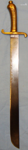  855 Pattern Imperial Prussian Infantry Pioneer’s Brass Hilt Short Sword Faschinenmesser (Fascine Knife)  ED 2364. Sword
