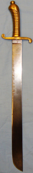  855 Pattern Imperial Prussian Infantry Pioneer’s Brass Hilt Short Sword Faschinenmesser (Fascine Knife)  ED 2364. Sword
