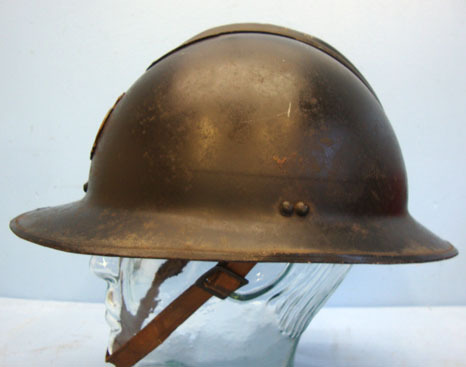 Belgian Fireman's Steel Helmet With Bronzed Badge, Liner and Chin Strap. WW1 Belgian Fireman's Steel Helmet With Bronzed Badge, Liner and Chin Strap. Clothing