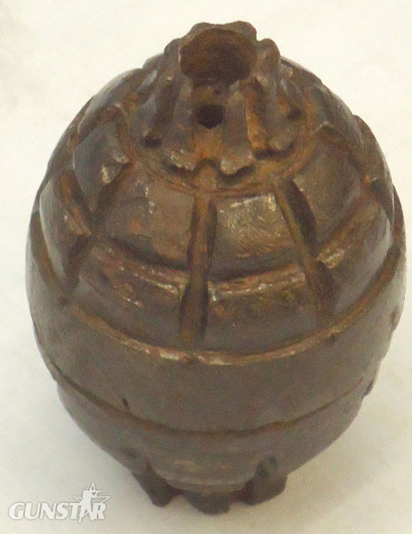 DEACTIVATED INERT. WW1 Italian Besotti Model 1915 Hand Grenade. - O 1700 DEACTIVATED INERT. WW1 Italian Besotti Model 1915 Hand Grenade. - O 1700  Other Ammunition in 