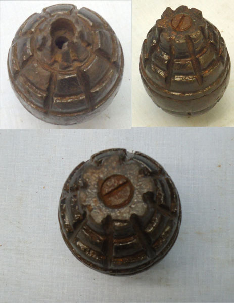 DEACTIVATED INERT. WW1 Italian Besotti Model 1915 Hand Grenade. - O 1700 DEACTIVATED INERT. WW1 Italian Besotti Model 1915 Hand Grenade. - O 1700  Other Ammunition