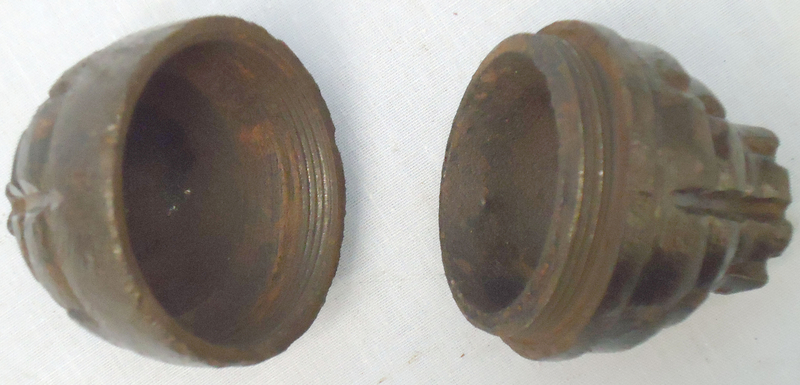  DEACTIVATED INERT. WW1 Italian Besotti Model 1915 Hand Grenade. - O 1700 DEACTIVATED INERT. WW1 Italian Besotti Model 1915 Hand Grenade. - O 1700  Other Ammunition