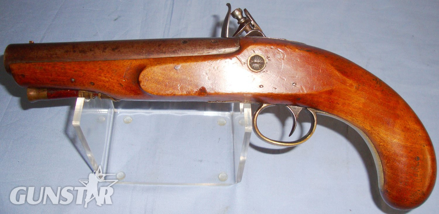  Late 1700’s –Early 1800’s English Form Frosst & Sons 16 Bore Flintlock Overcoat Pistol. Sn 15716 flintlock 16 Bore/gauge Muzzleloader
