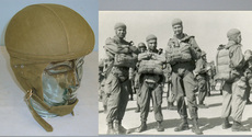 Indochina War Era French 1951 Dated Casque Model 50 / Type 202 Paratrooper’s Training Helmet By Gueneau & Cie Paris Paratrooper’s Training Helmet By Gueneau & Cie Paris Antique & Militaria