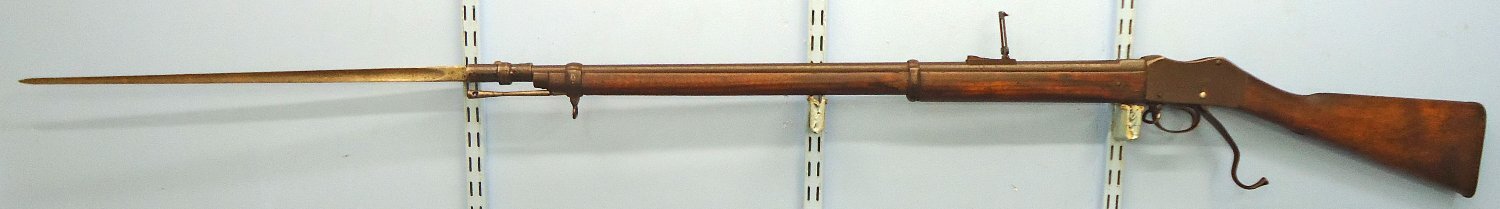 Martini Henry British, Martini Henry MK II, 1888 Dated, Rifle .577x .450 Obsolete Centre Fire Calibre Service Rifle by B,S.A & M Co & P1876 Pattern Bayonet. Sn - 22335 Single Shot .45 Rifle - {CATEGORY}