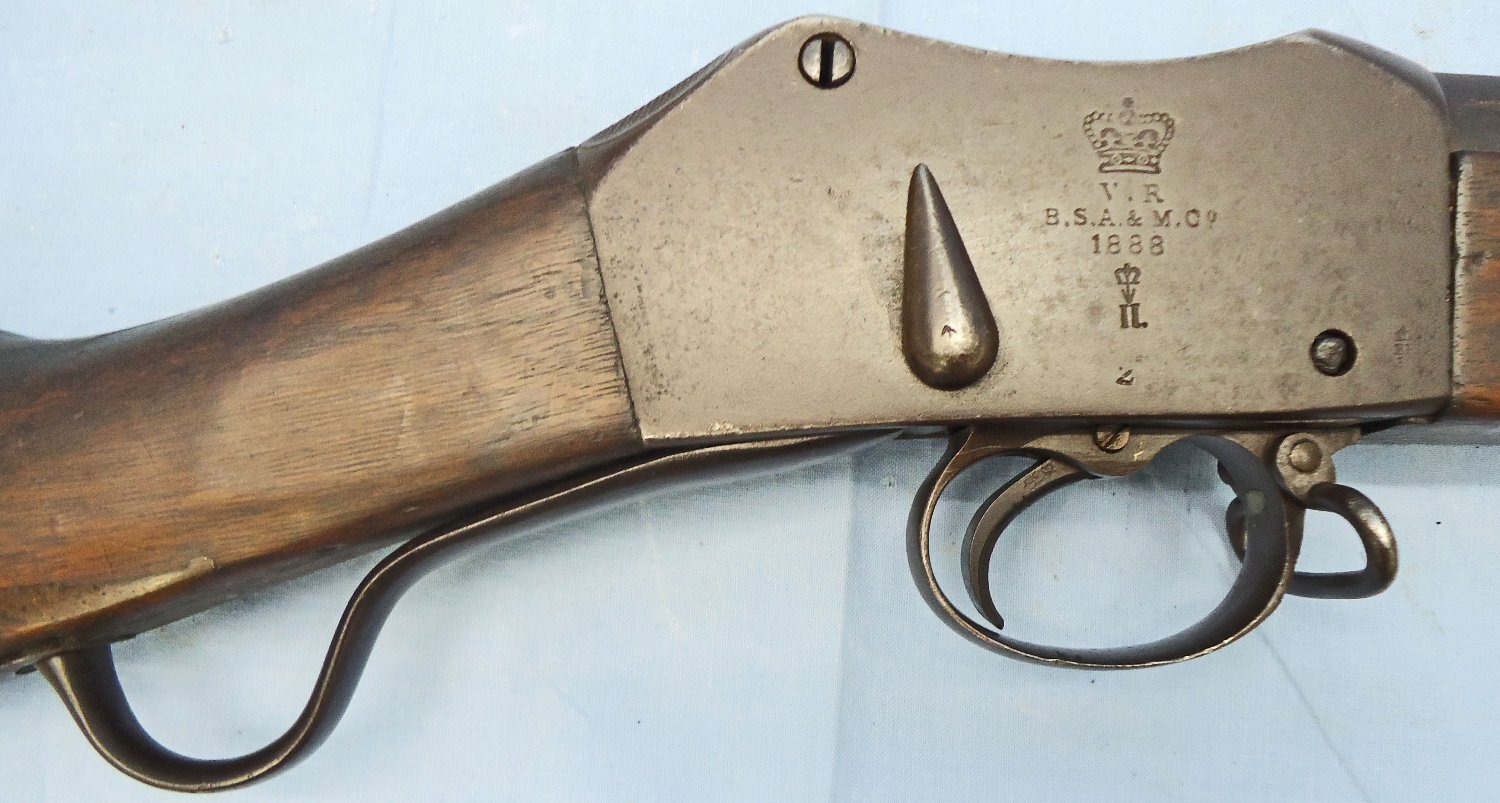 Martini Henry British, Martini Henry MK II, 1888 Dated, Rifle .577x .450 Obsolete Centre Fire Calibre Service Rifle by B,S.A & M Co & P1876 Pattern Bayonet. Sn - 22335 Single Shot .45 Rifle 