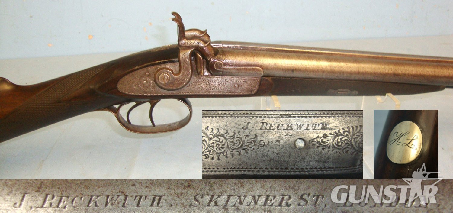Beckwith (London) Muzzle Loading Percussion Shotgun. Sn 22577 Muzzleloader 16 Bore/gauge