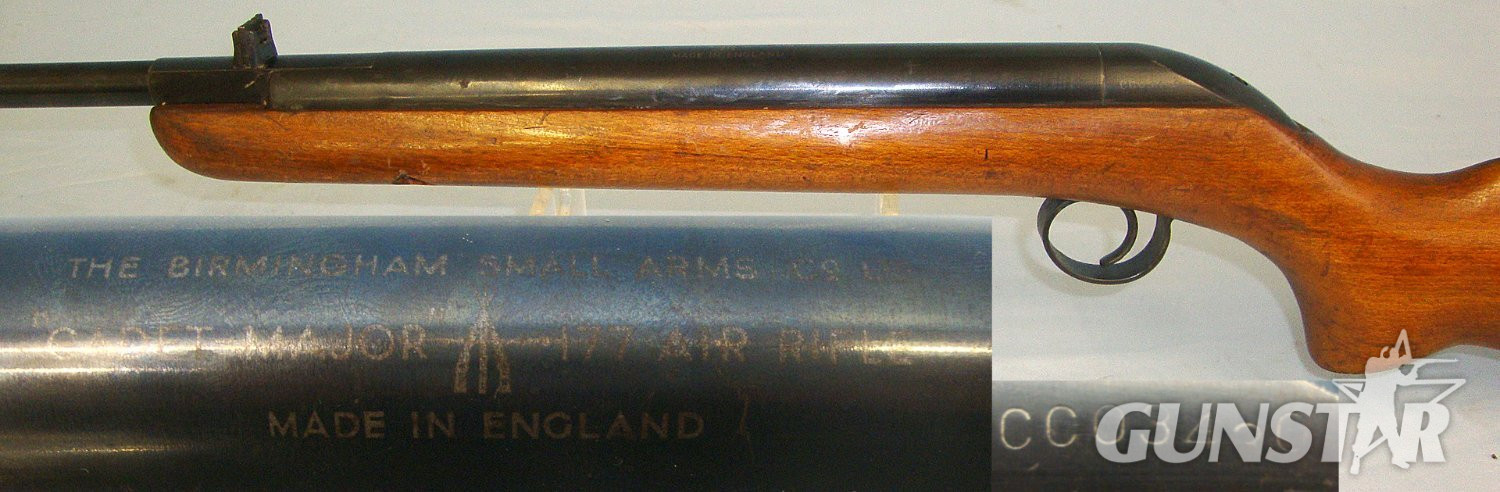 1955 -1957, BSA Cadet-Major .177 Calibre Break Action Air Rifle With Correct BSA Cylinder Etching. Sn 23687:3 air rifle .177