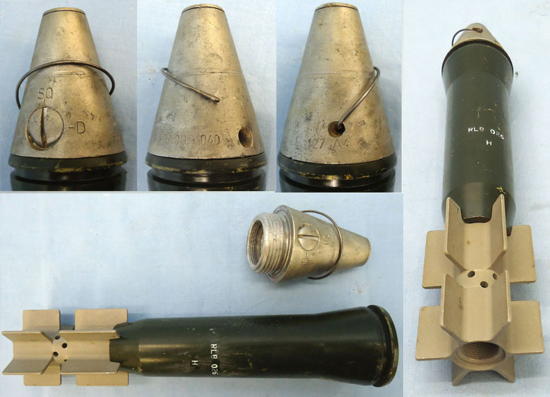 INERT DEACTIVATED. Unfired British 51MM L1-A1 High Explosive (HE) Mortar. INERT DEACTIVATED. Unfired British 51MM L1-A1 High Explosive (HE) Mortar.  Other Ammunition
