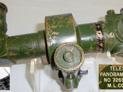 WW2 1943 U.S. Military M12A2 Panoramic Artillery Gun Telescopic Sight. OPT 793. OPT 793. WW2 1943 U.S. Military M12A2 Panoramic Artillery Gun Telescopic Sight. OPT 793. OPT 793. Sight & Optic
