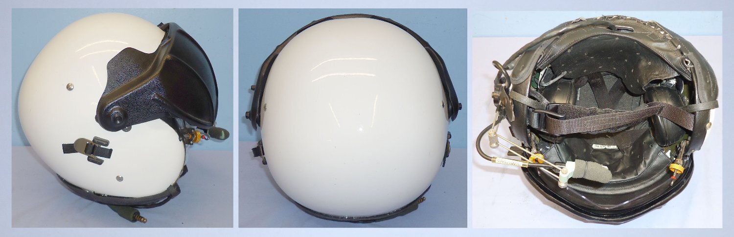  C1980’s R.A.F. Aircrew ‘Bone Dome’ Helmet Mk 4A with ‘Halo’ Visor and Microphone. 21449:6. C1980’s R.A.F. Aircrew ‘Bone Dome’ Helmet Mk 4A with ‘Halo’ Visor and Microphone. 21449:6. Antique & Militaria