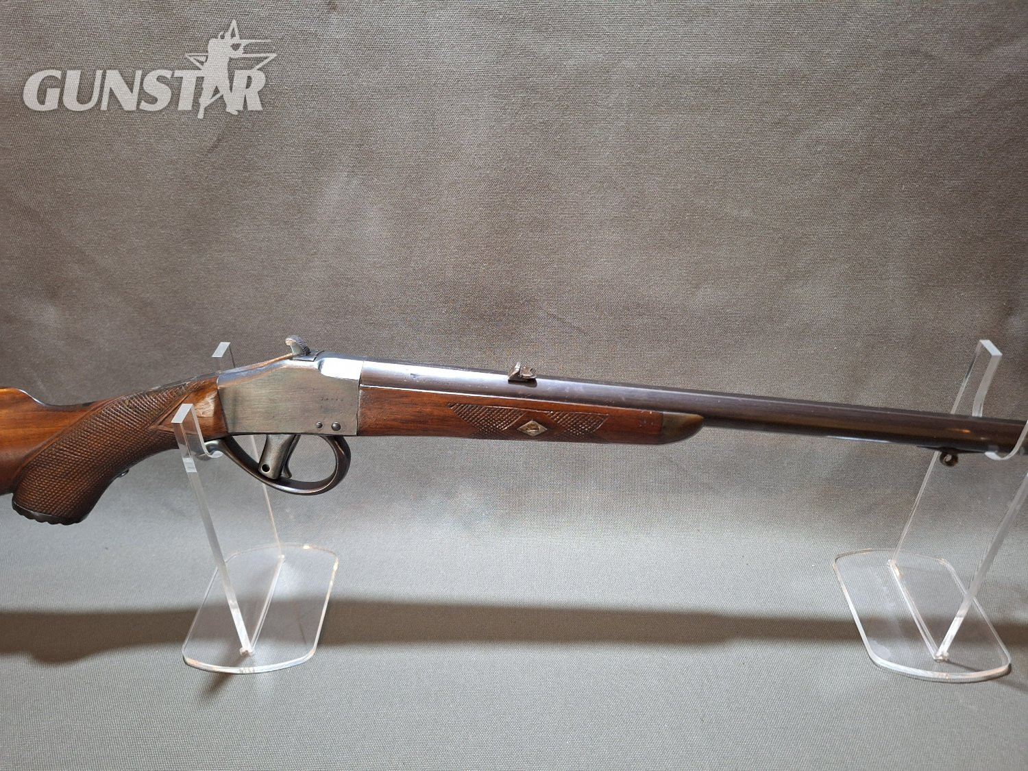 {CATEGORY} - Belgian Falling Block Single Shot Obsolete Rifle in 