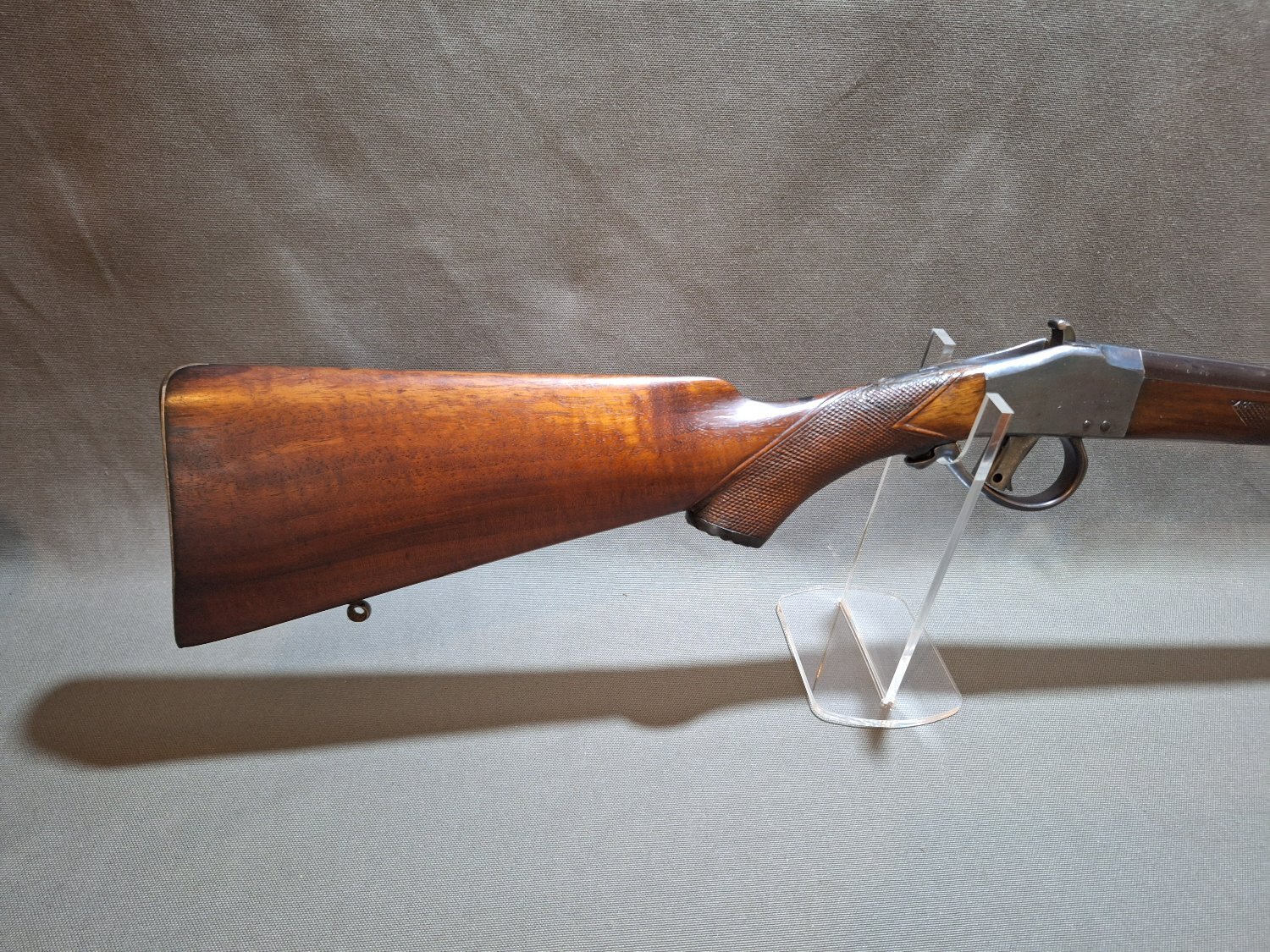 Belgian Falling Block Single Shot Obsolete Rifle 