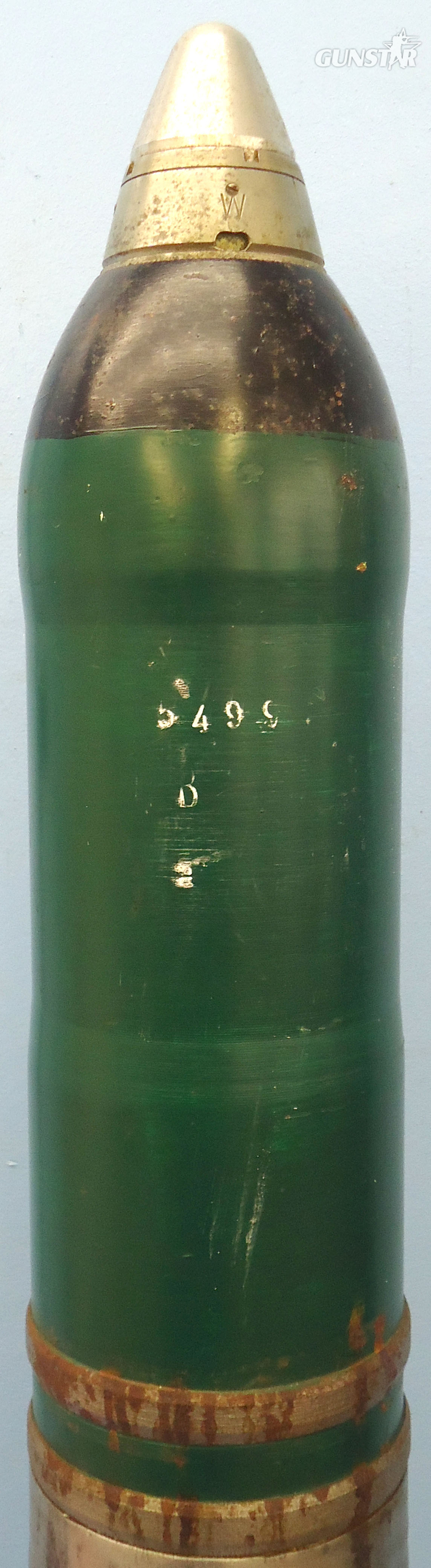 INERT DEACTIVATED. WW2 Kriegsmarine 105mm Illumination Round For The 105mm (105x658R) SK C/32 Naval Gun. - O 2040 INERT DEACTIVATED. WW2 Kriegsmarine 105mm Illumination Round For The 105mm (105x658R) SK C/32 Naval Gun. - O 2040  Other Ammunition - {CATEGORY} in 