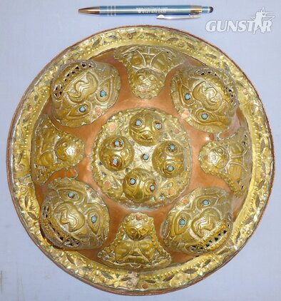 Ornate 19th Century Indian Dhal Shield - Victorian Campaign Bring Back. 21790. Ornate 19th Century Indian Dhal Shield - Victorian Campaign Bring Back. 21790.  Antique & Militaria in 