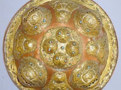 Ornate 19th Century Indian Dhal Shield - Victorian Campaign Bring Back. 21790. Ornate 19th Century Indian Dhal Shield - Victorian Campaign Bring Back. 21790.  Antique & Militaria