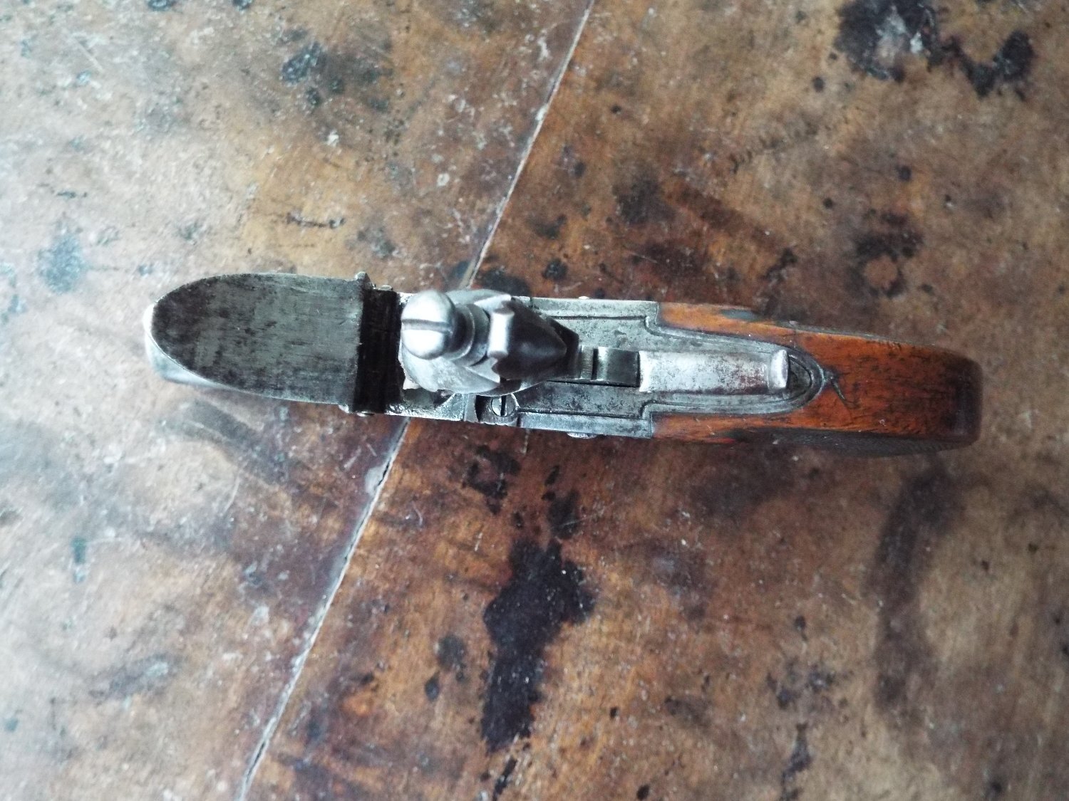  French Boxlock Pocket Pistol .42 Cal Muzzleloader Muzzleloader