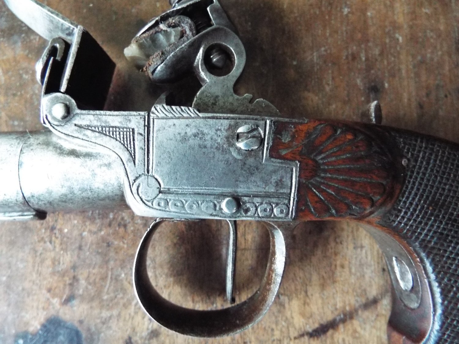 {CATEGORY} - French Boxlock Pocket Pistol .42 Cal Muzzleloader Muzzleloader