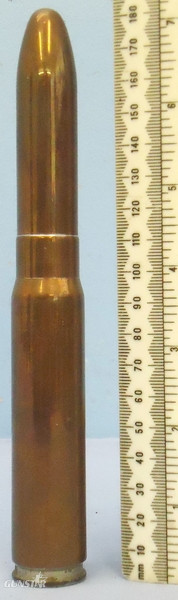 INERT DEACTIVATED. British Dated Hispano-Suiza (20x110) HS 404 Aircraft Cannon Copper & Nickel Plated Steel Base Weighted Dummy Round. - O 1749 INERT DEACTIVATED. British Dated Hispano-Suiza (20x110) HS 404 Aircraft Cannon Copper & Nickel Plated Steel Base Weighted Dummy Round. - O 1749  Other Ammunition in 