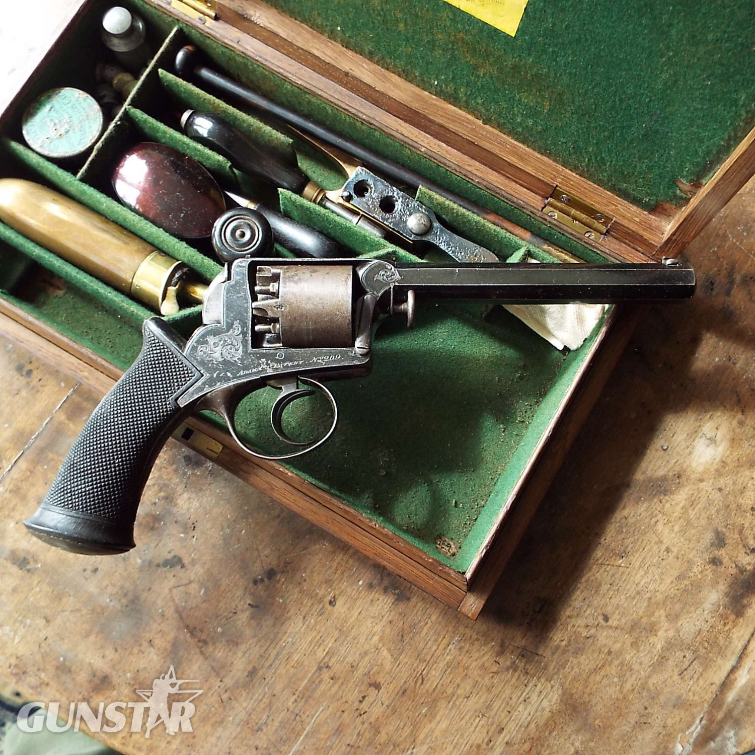 Adams & Deane Cased dragoon revolver .54 Cal Muzzleloader Muzzleloader in 