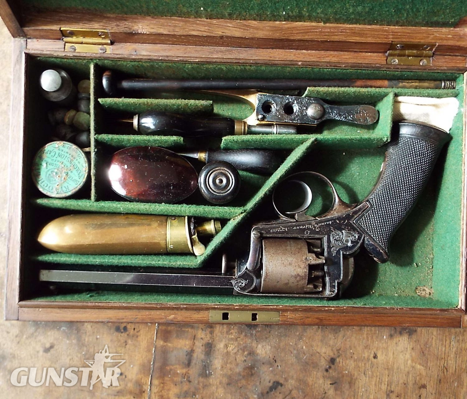 Adams & Deane Cased dragoon revolver .54 Cal Muzzleloader Muzzleloader