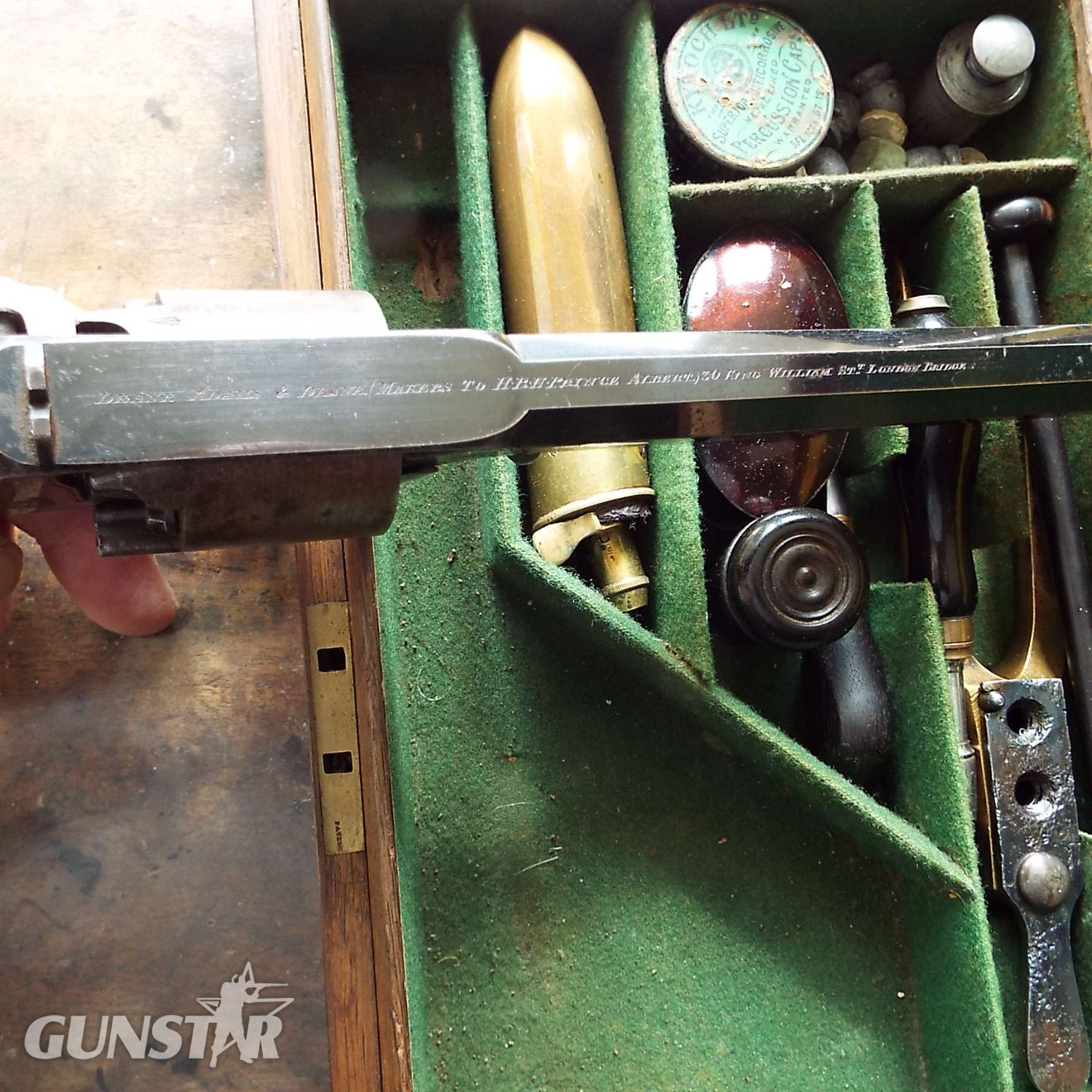  Adams & Deane Cased dragoon revolver .54 Cal Muzzleloader Muzzleloader