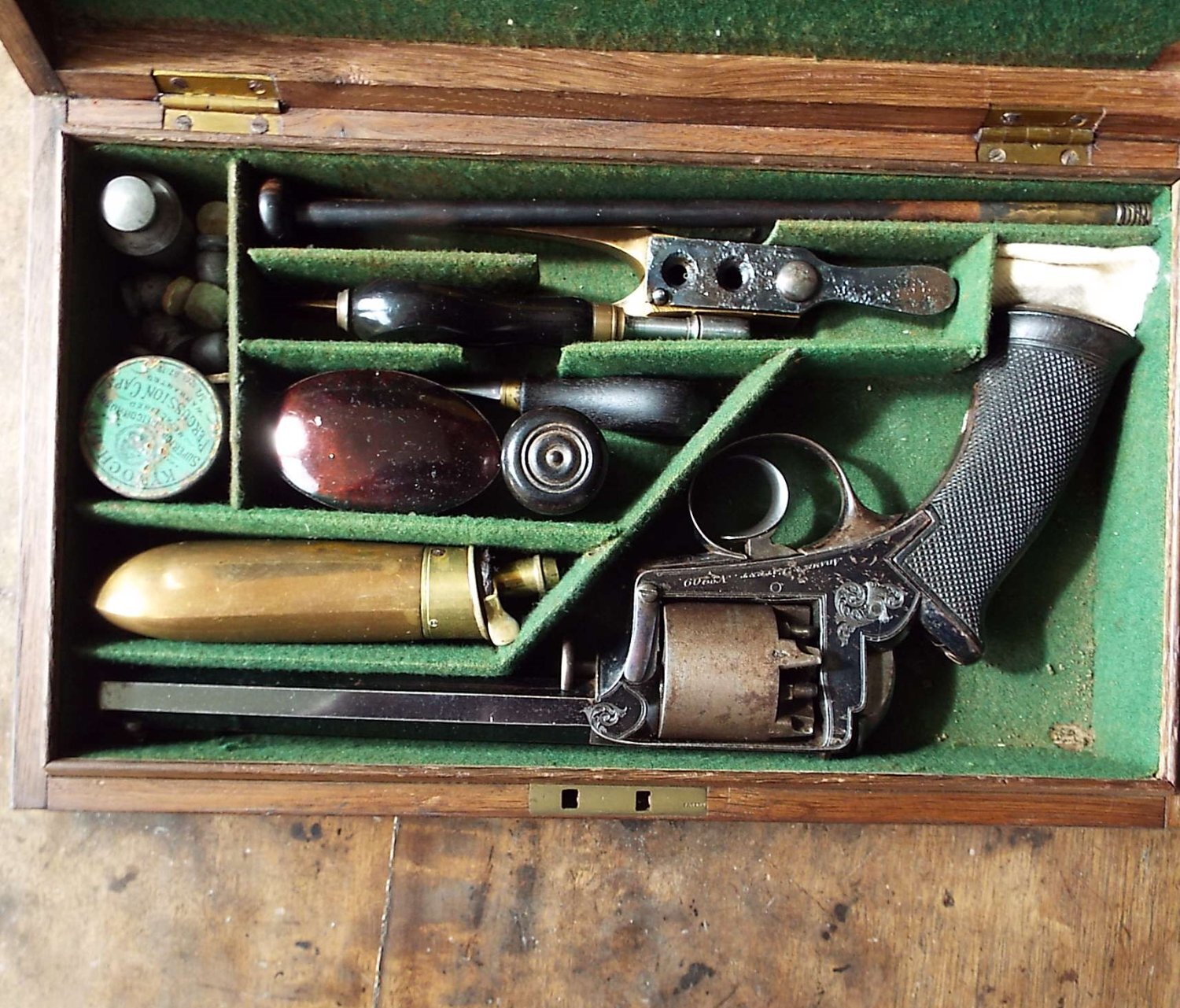 Adams & Deane Cased dragoon revolver .54 Cal Muzzleloader Muzzleloader