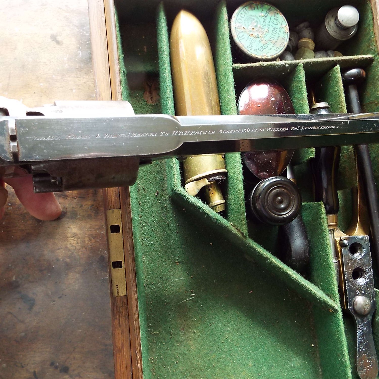  Adams & Deane Cased dragoon revolver .54 Cal Muzzleloader Muzzleloader