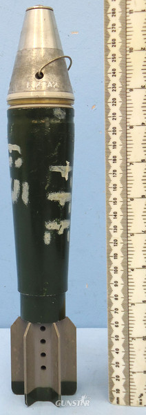 INERT DEACTIVATED. Unfired Mint British 51MM L1-A1 High Explosive (HE) Mortar INERT DEACTIVATED. Unfired Mint British 51MM L1-A1 High Explosive (HE) Mortar  Other Ammunition in 