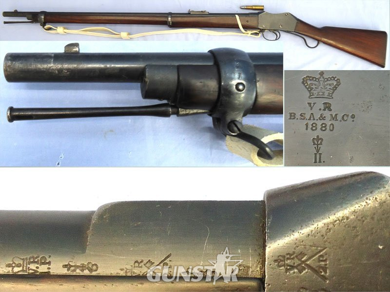 Victorian, Martini Henry Mark 2 Rifle, 1880 Dated, *MINT BORE*, 577x .450 Obsolete Calibre, WD Contract Contract Rifle by BSA & Metals Limited & White Leather Sling. Sn 23484:22  Victorian, Martini Henry Mark 2 Rifle, 1880 Dated, *MINT BORE*, 577x .450 Obsolete Calibre, WD Contract Contract Rifle by BSA & Metals Limited & White Leather Sling. Sn 23484:22  Single Shot Obsolete Rifle