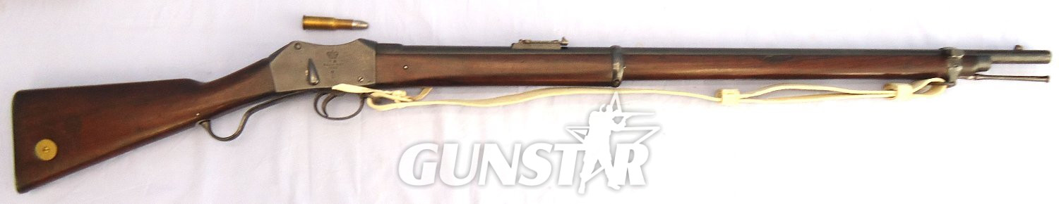 Victorian, Martini Henry Mark 2 Rifle, 1880 Dated, *MINT BORE*, 577x .450 Obsolete Calibre, WD Contract Contract Rifle by BSA & Metals Limited & White Leather Sling. Sn 23484:22  Victorian, Martini Henry Mark 2 Rifle, 1880 Dated, *MINT BORE*, 577x .450 Obsolete Calibre, WD Contract Contract Rifle by BSA & Metals Limited & White Leather Sling. Sn 23484:22  Single Shot Obsolete Rifle - {CATEGORY} in 