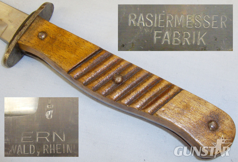 WW1 German ‘ERN Nahkampfmesser’ Trench Dagger. ED 447. Dagger