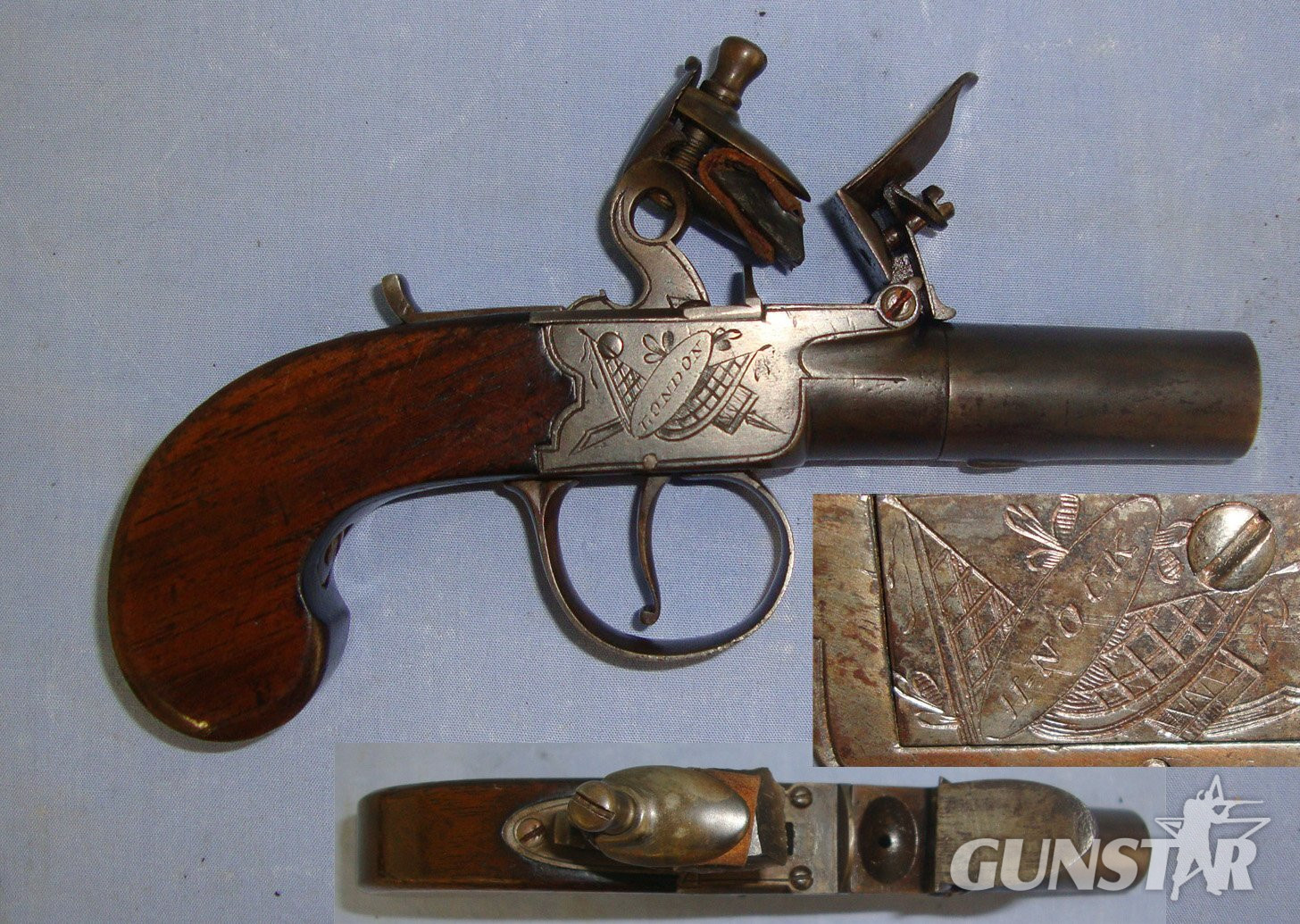H. Nock With Safety Bolt & Screw Off Barrel. A 1125  .54 Cal Muzzleloader Muzzleloader in 