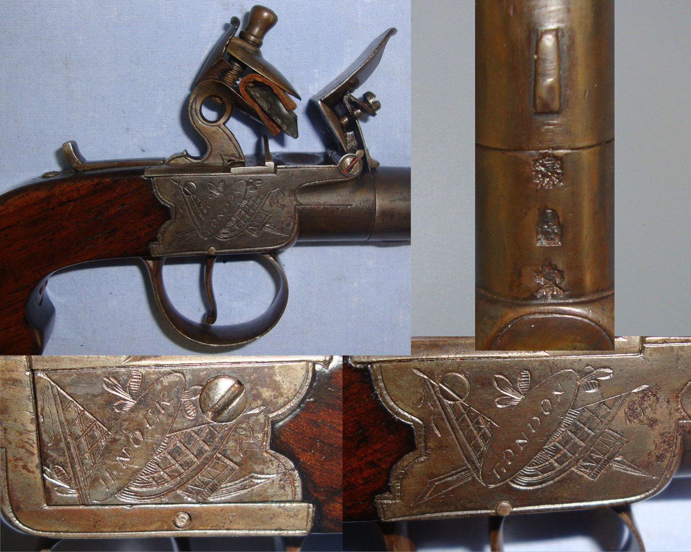 H. Nock With Safety Bolt & Screw Off Barrel. A 1125  .54 Cal Muzzleloader Muzzleloader